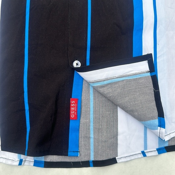 New GUESS Mugatu Striped Shirt SZ XXL - Picture 2 of 5